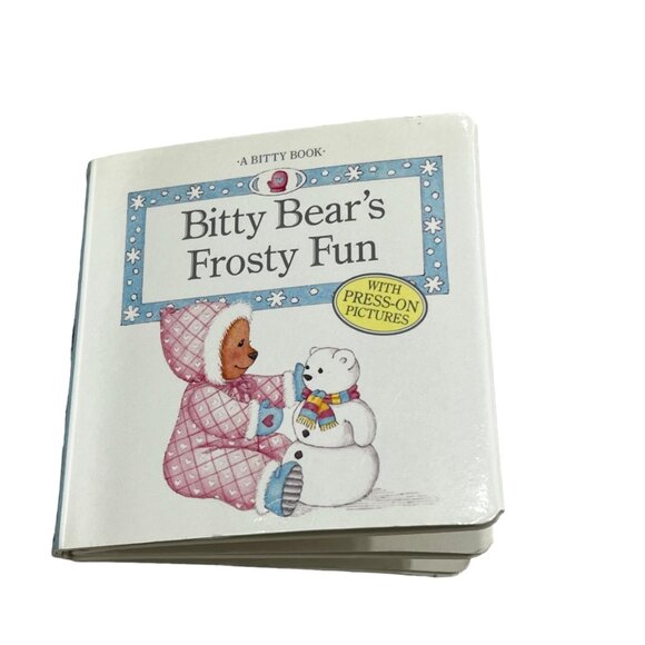 Bitty Bears Frosty Fun Childrens Board Book Press-On Pictures - Picture 1 of 3